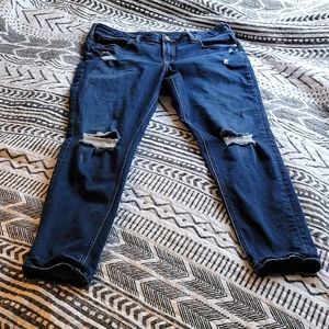 Silver Avery Destructed Skinny Jeans